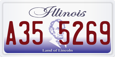 IL license plate A355269