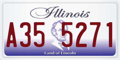 IL license plate A355271