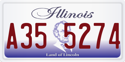 IL license plate A355274