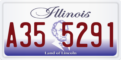 IL license plate A355291