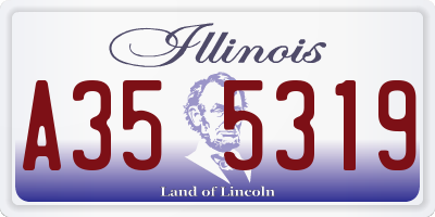 IL license plate A355319
