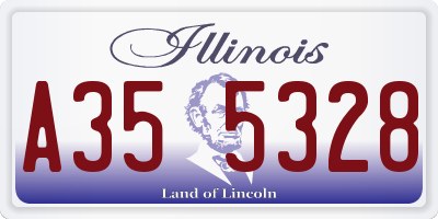 IL license plate A355328