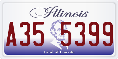 IL license plate A355399