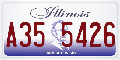 IL license plate A355426
