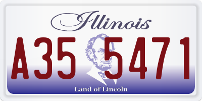 IL license plate A355471