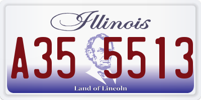 IL license plate A355513