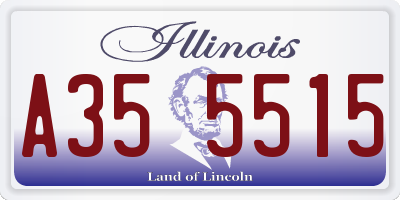 IL license plate A355515