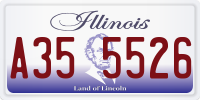 IL license plate A355526