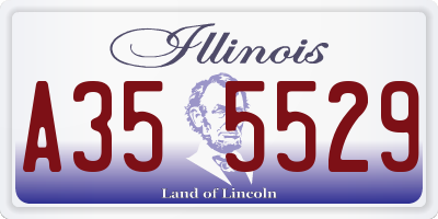 IL license plate A355529