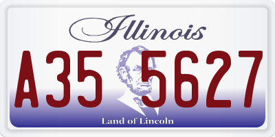 IL license plate A355627