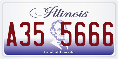 IL license plate A355666