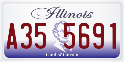 IL license plate A355691