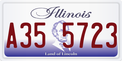 IL license plate A355723