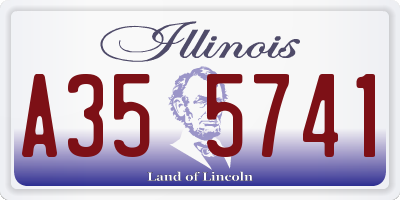 IL license plate A355741