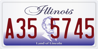IL license plate A355745
