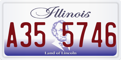 IL license plate A355746
