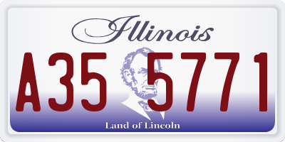 IL license plate A355771