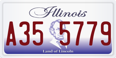 IL license plate A355779