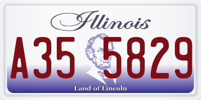 IL license plate A355829