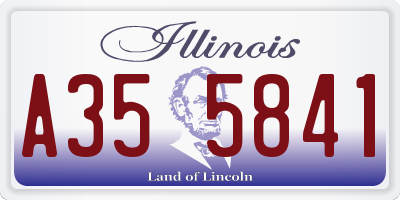IL license plate A355841