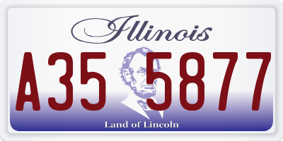 IL license plate A355877