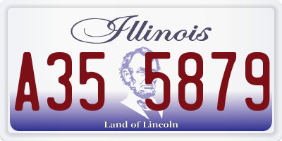IL license plate A355879