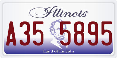 IL license plate A355895