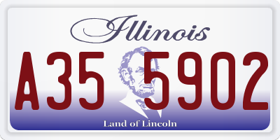 IL license plate A355902