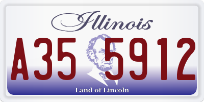 IL license plate A355912