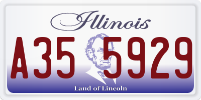 IL license plate A355929