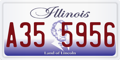 IL license plate A355956