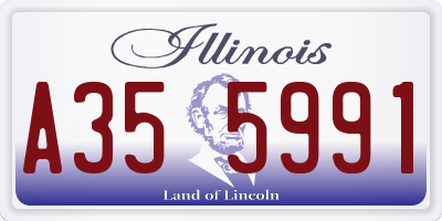 IL license plate A355991