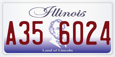 IL license plate A356024