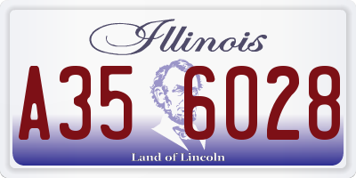 IL license plate A356028