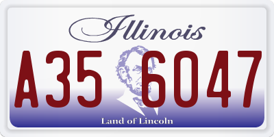 IL license plate A356047