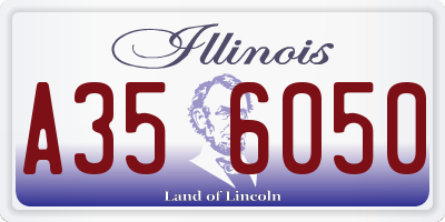 IL license plate A356050