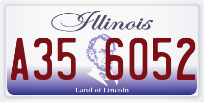 IL license plate A356052