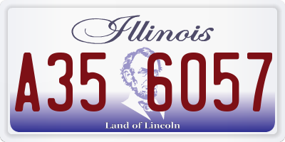 IL license plate A356057
