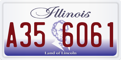 IL license plate A356061