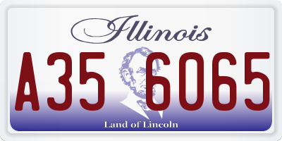 IL license plate A356065