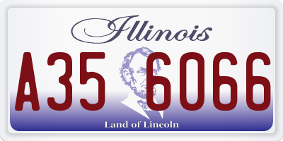 IL license plate A356066