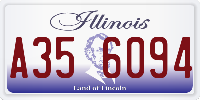 IL license plate A356094
