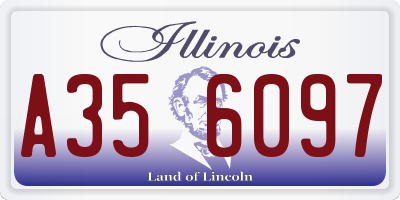 IL license plate A356097