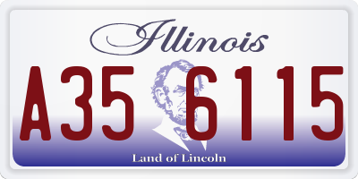 IL license plate A356115
