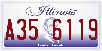 IL license plate A356119