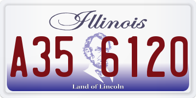 IL license plate A356120