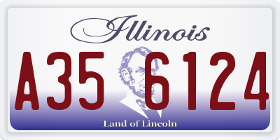 IL license plate A356124