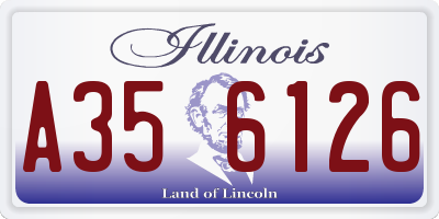 IL license plate A356126