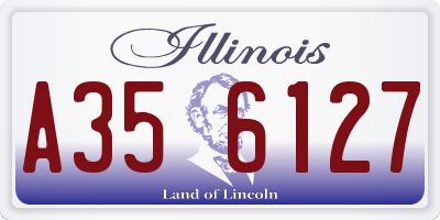 IL license plate A356127
