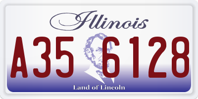 IL license plate A356128